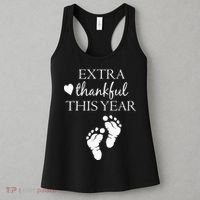 Extra Thankful This Year Pregnancy Women's Tank Top thumb 3