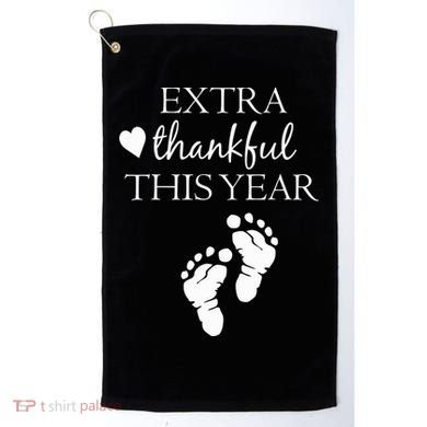 Extra Thankful This Year Pregnancy Golf Towel