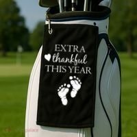 Extra Thankful This Year Pregnancy Golf Towel thumb 2