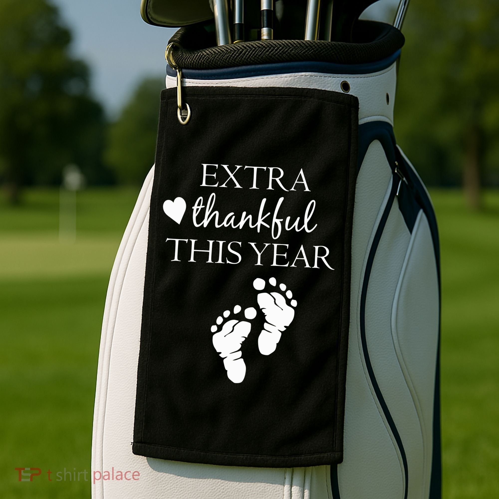 Extra Thankful This Year Pregnancy Golf Towel