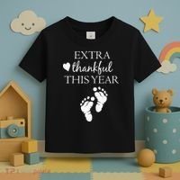 Extra Thankful This Year Pregnancy Toddler T-Shirt thumb 3