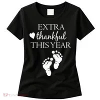 Extra Thankful This Year Pregnancy Women's T-Shirt thumb 0