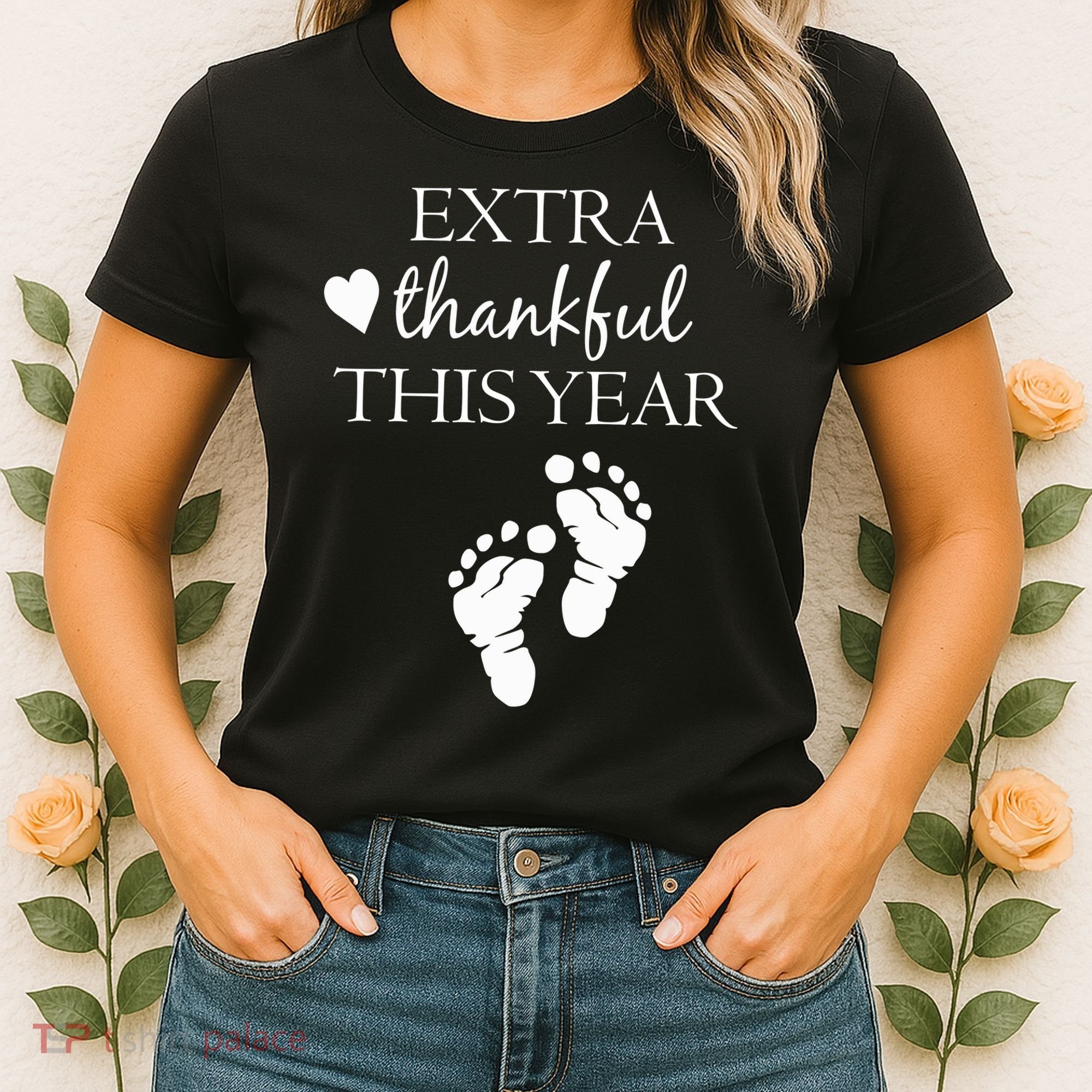 Extra Thankful This Year Pregnancy Women's T-Shirt