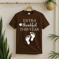 Extra Thankful This Year Pregnancy T-Shirt thumb 2
