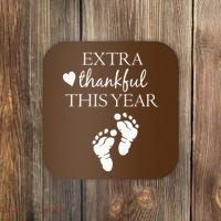 Extra Thankful This Year Pregnancy Coaster thumb 0