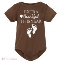 Extra Thankful This Year Pregnancy Baby Bodysuit thumb 0