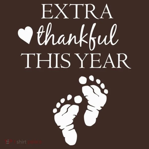 Extra Thankful This Year Pregnancy Kids Hoodie