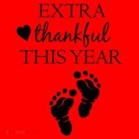 Extra Thankful This Year Pregnancy Santa Hat thumb 1