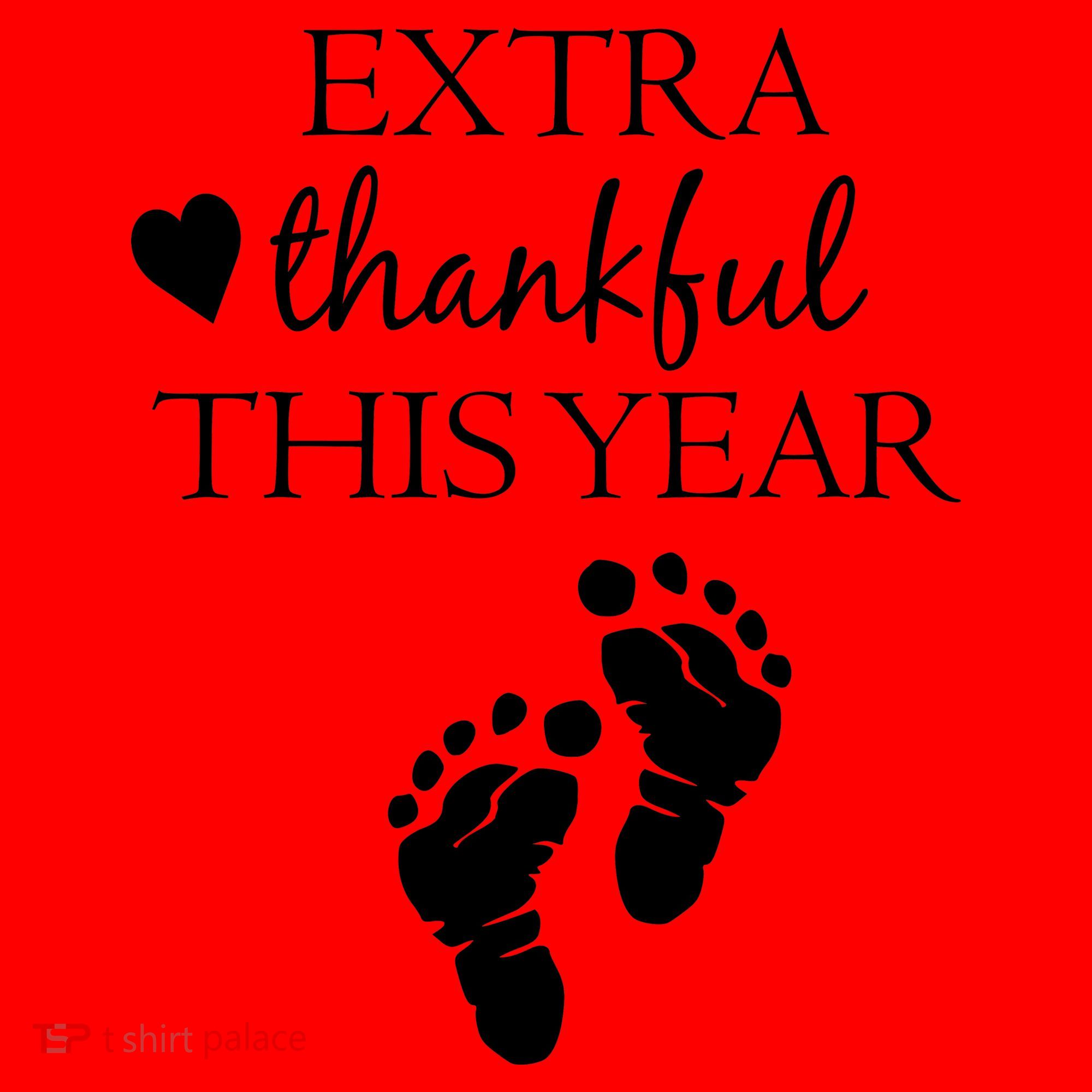 Extra Thankful This Year Pregnancy Santa Hat