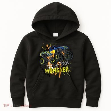 Extreme Monster Truck Kids Hoodie