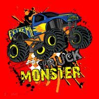 Extreme Monster Truck Santa Hat thumb 1
