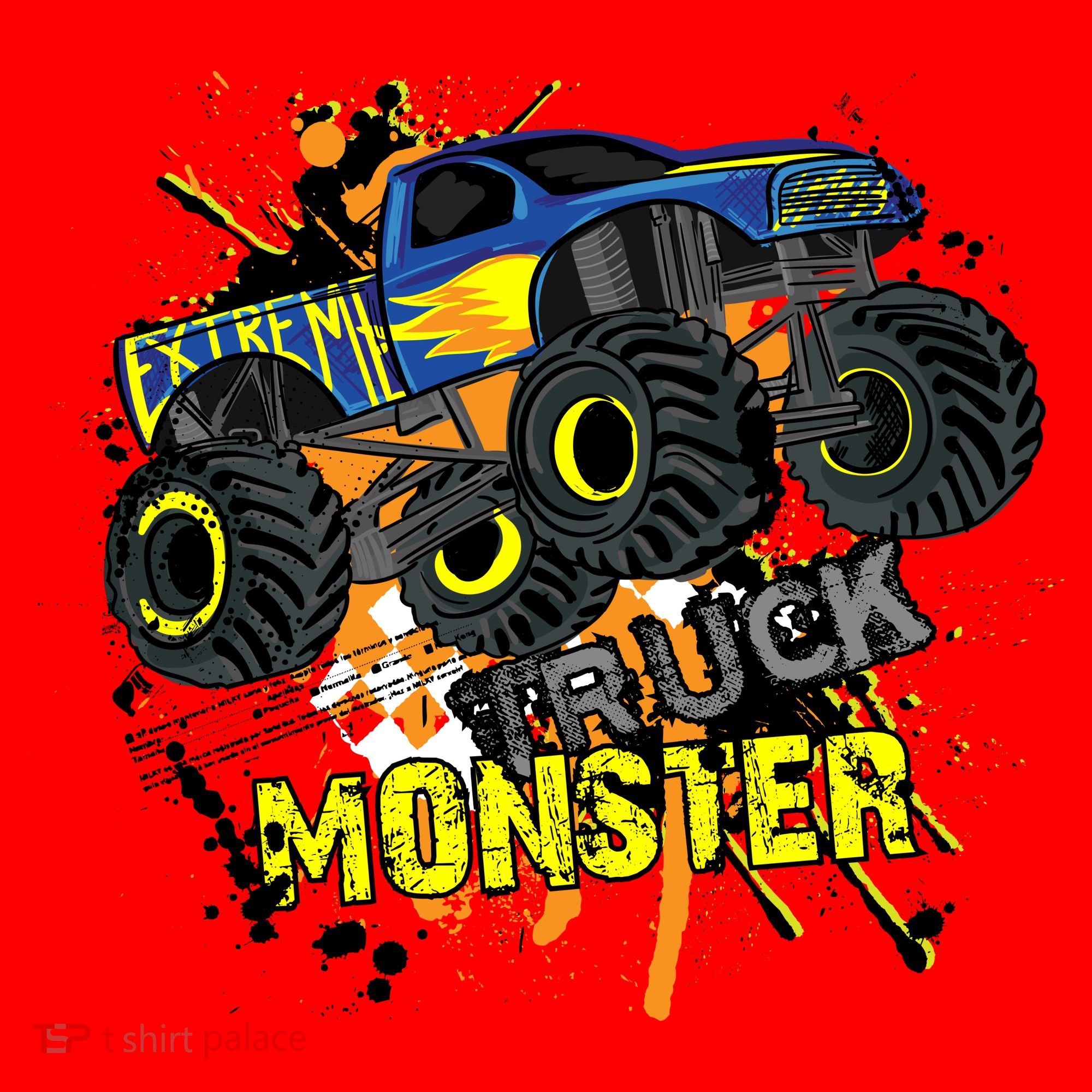 Extreme Monster Truck Santa Hat