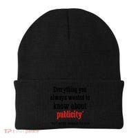 Everything You Always Wanted To Know About Publicity Beanie thumb 0