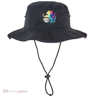 Espresso Yourself Cute Rainbow Octopus Coffee Mug Design Bucket Hat