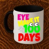 Eye Made It 100 Days Of school Coffee Mug thumb 2