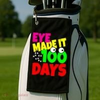 Eye Made It 100 Days Of school Golf Towel thumb 2