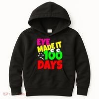 Eye Made It 100 Days Of school Kids Hoodie thumb 0