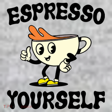 Espresso Yourself Funny Coffee Lover The Baniff Cuffed Pom Beanie