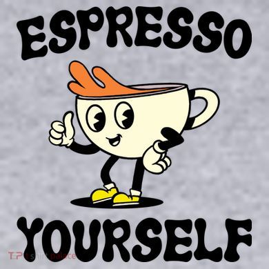 Espresso Yourself Funny Coffee Lover Women's Racerback Cropped Tank
