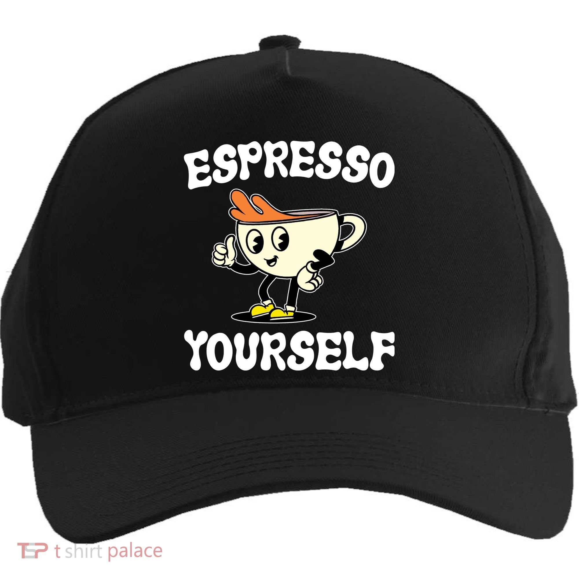 Espresso Yourself Funny Coffee Lover Five-Panel Snapback Cap