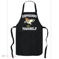Espresso Yourself Funny Coffee Lover Apron thumb 0