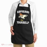 Espresso Yourself Funny Coffee Lover Apron thumb 2