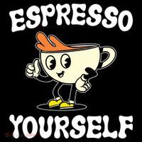 Espresso Yourself Funny Coffee Lover Sustainable Bucket Hat thumb 2