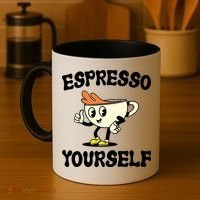 Espresso Yourself Funny Coffee Lover Coffee Mug thumb 4