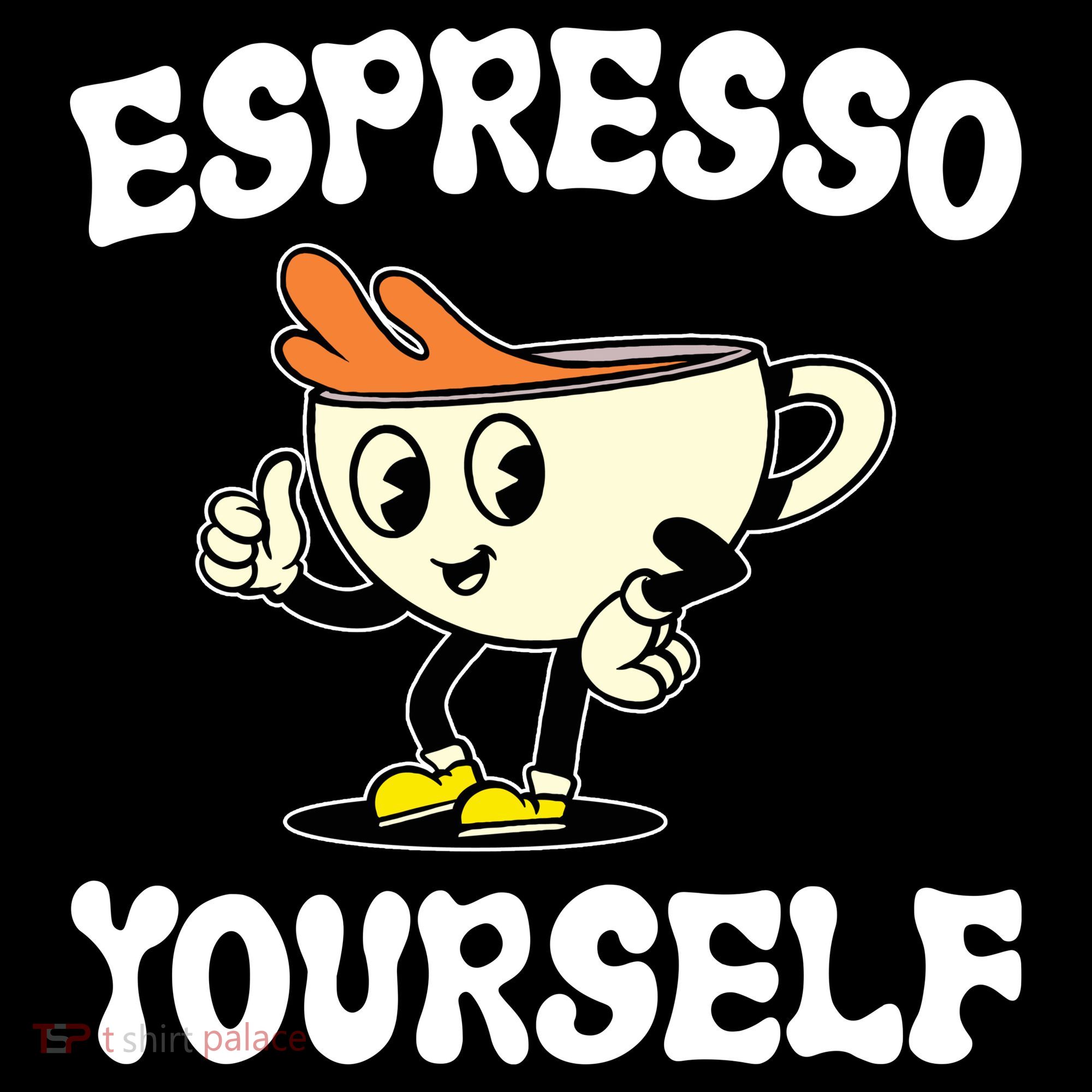 Espresso Yourself Funny Coffee Lover Cooling Performance Long Sleeve Crew
