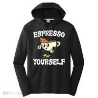 Espresso Yourself Funny Coffee Lover Performance Fleece Hoodie thumb 0