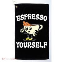 Espresso Yourself Funny Coffee Lover Golf Towel thumb 0
