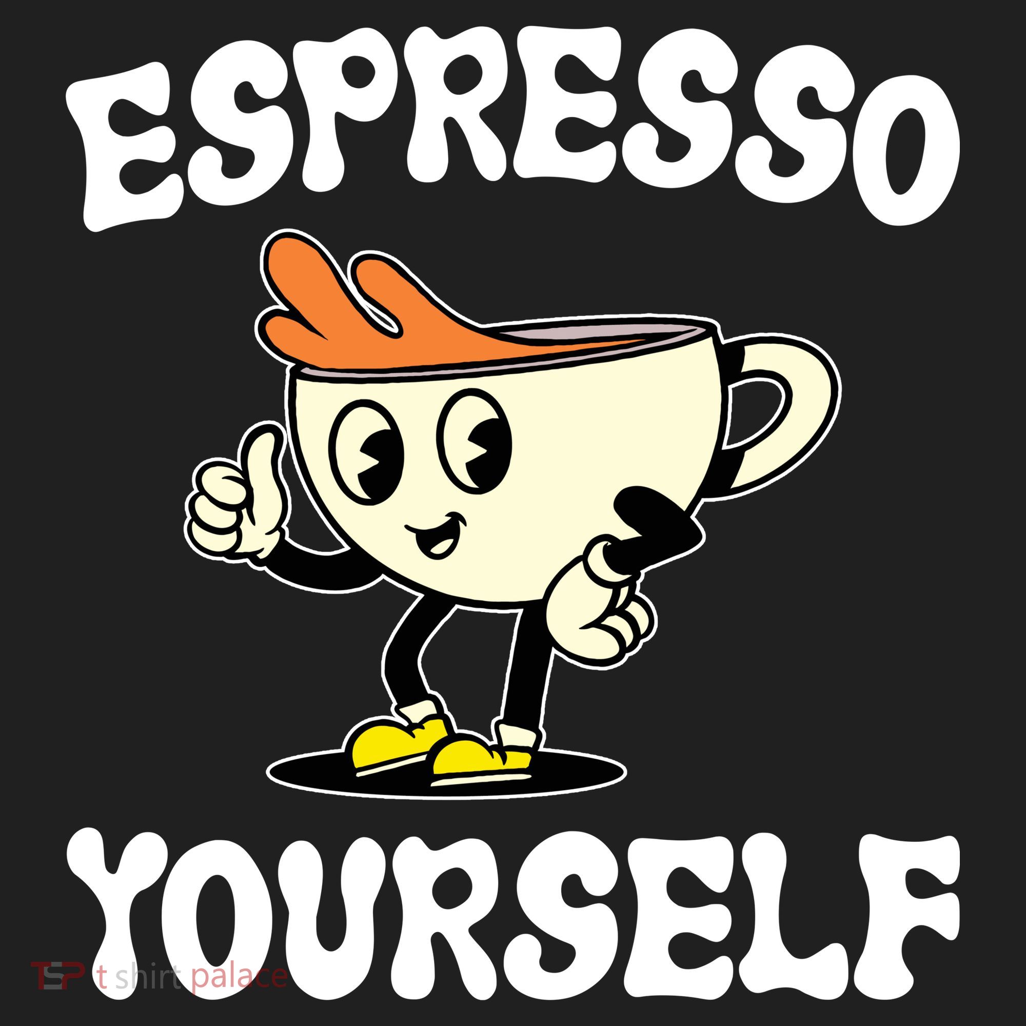 Espresso Yourself Funny Coffee Lover Zone Performance Long-Sleeve T-Shirt