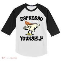 Espresso Yourself Funny Coffee Lover Kids Colorblock Raglan Jersey thumb 0