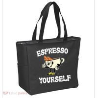 Espresso Yourself Funny Coffee Lover Tote Bag thumb 2