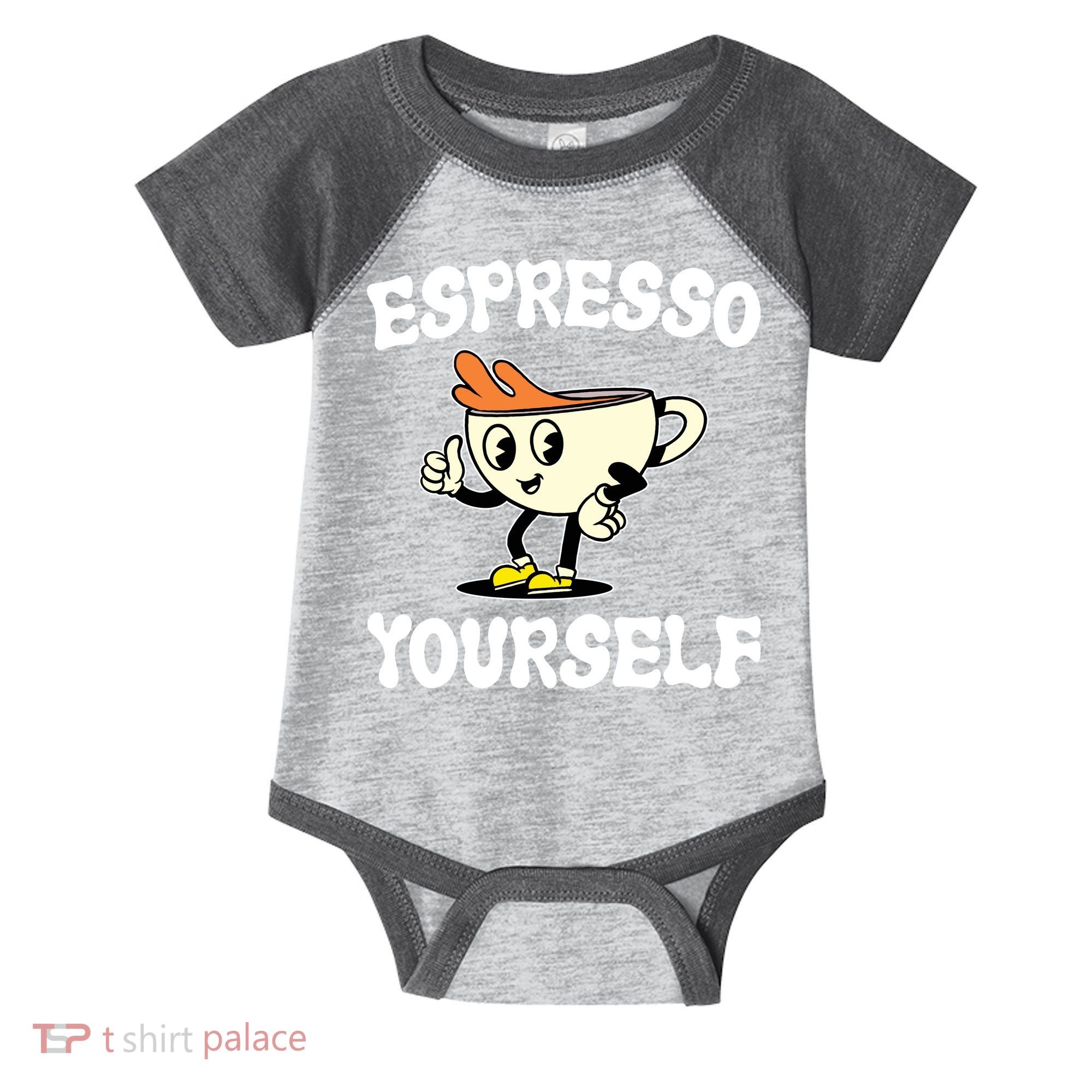 Espresso Yourself Funny Coffee Lover Infant Baby Jersey Bodysuit