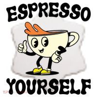 Espresso Yourself Funny Coffee Lover Ceramic Ornament thumb 2