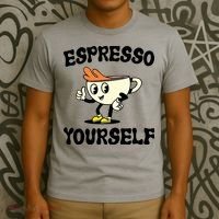 Espresso Yourself Funny Coffee Lover T-Shirt thumb 3