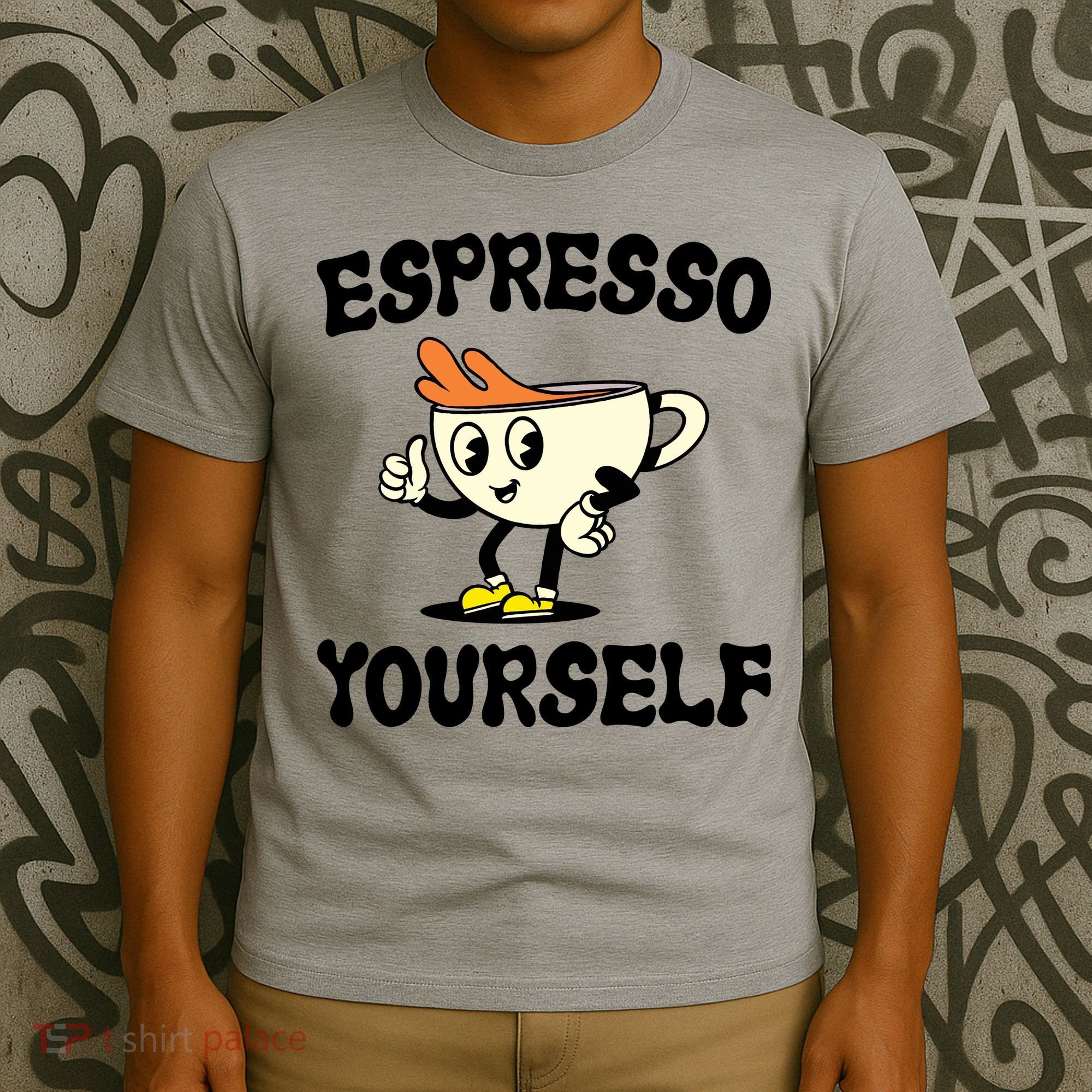 Espresso Yourself Funny Coffee Lover T-Shirt