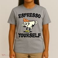 Espresso Yourself Funny Coffee Lover T-Shirt thumb 4