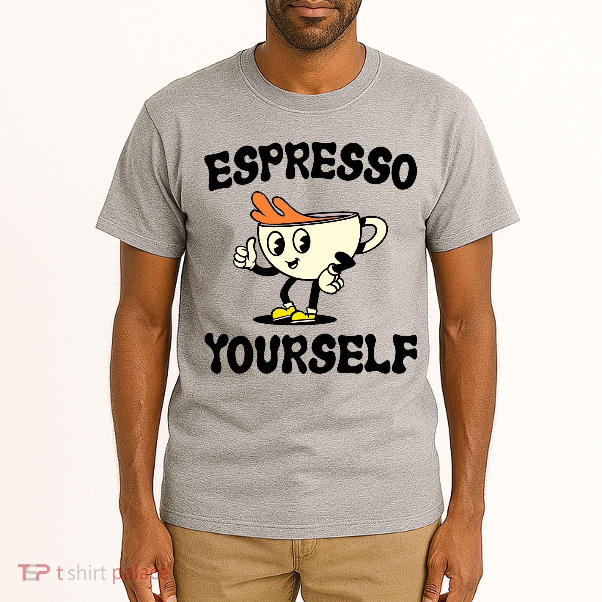 Espresso Yourself Funny Coffee Lover Tall T-Shirt