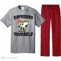 Espresso Yourself Funny Coffee Lover Pajama Set thumb 0
