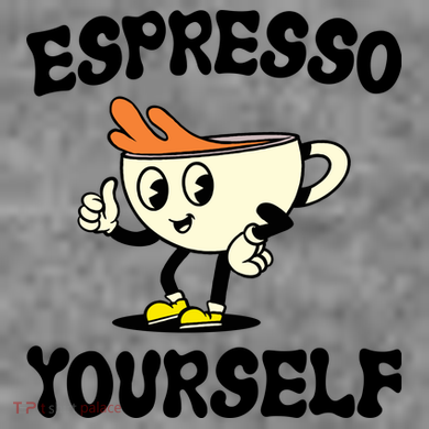 Espresso Yourself Funny Coffee Lover Tall Sweatshirt