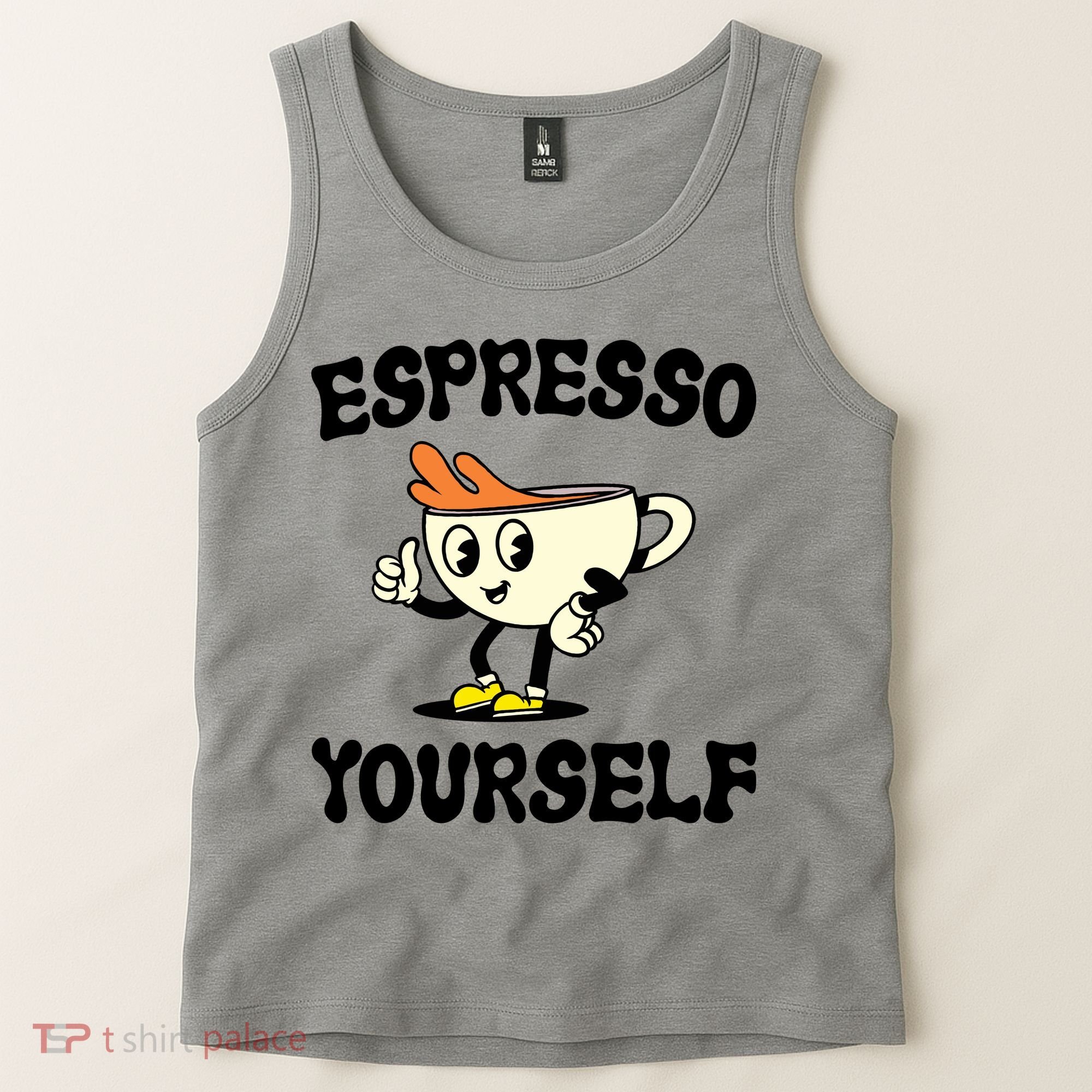 Espresso Yourself Funny Coffee Lover Tank Top