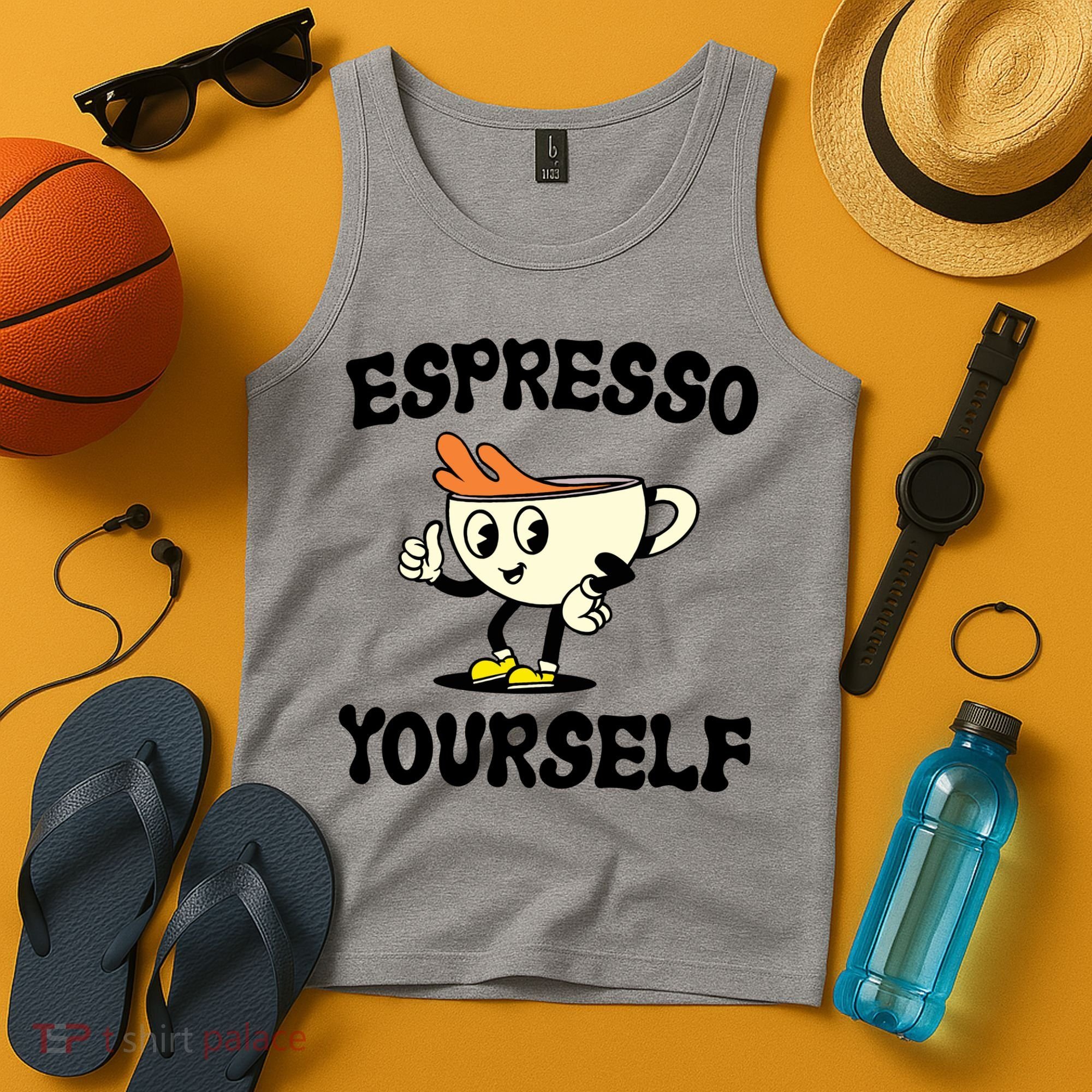 Espresso Yourself Funny Coffee Lover Tank Top
