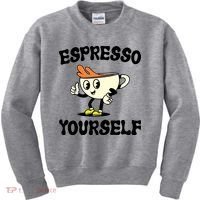 Espresso Yourself Funny Coffee Lover Kids Sweatshirt thumb 0