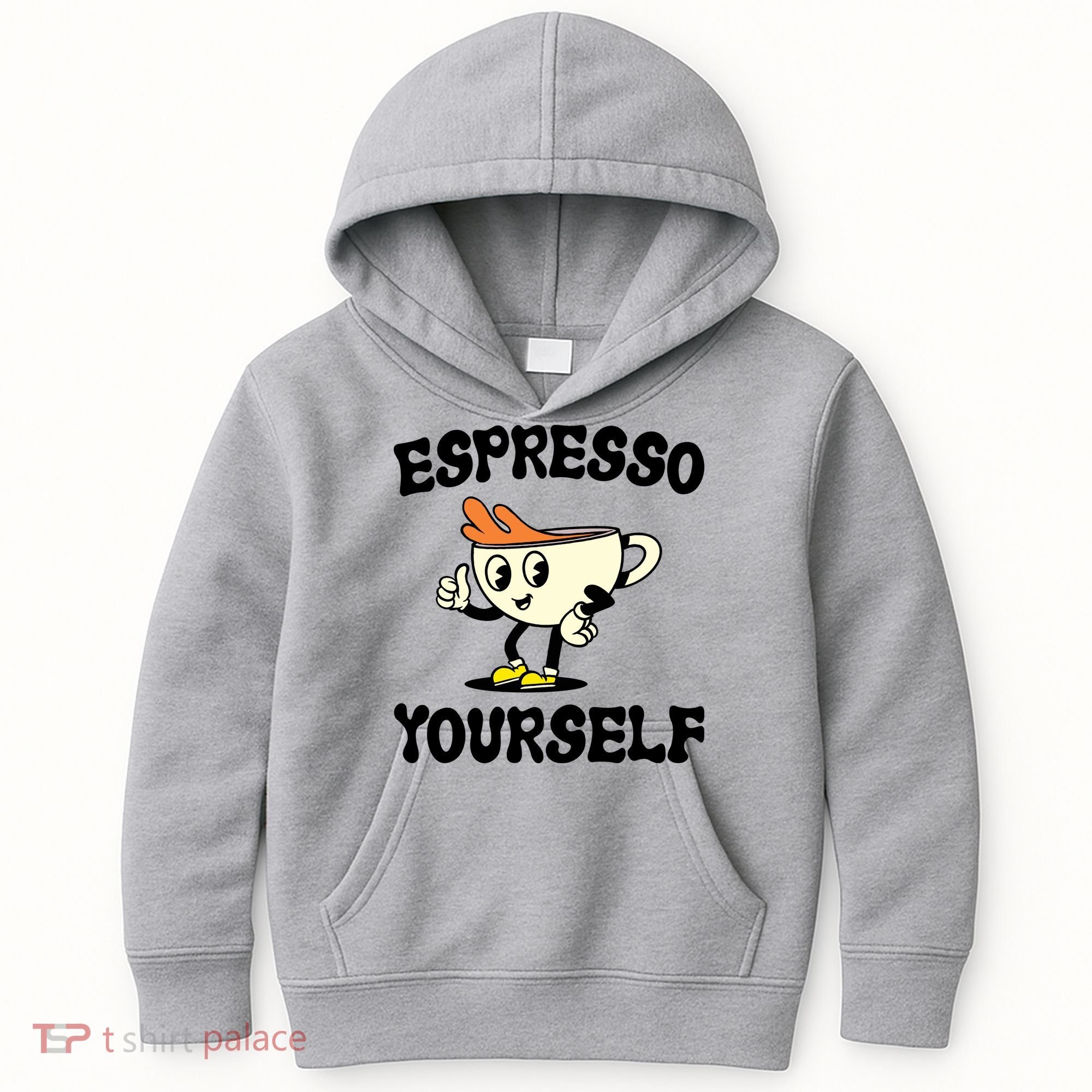 Espresso Yourself Funny Coffee Lover Kids Hoodie