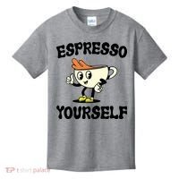 Espresso Yourself Funny Coffee Lover Kids T-Shirt thumb 0
