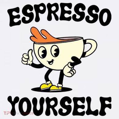 Espresso Yourself Funny Coffee Lover Comfort Colors Garment-Dyed Hooded Sweatshirt