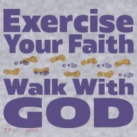 Exercise Your Faith Walk With God Christian Women's Sweatshirt thumb 2