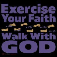 Exercise Your Faith Walk With God Christian 16oz Travel Tumbler thumb 2